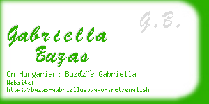 gabriella buzas business card